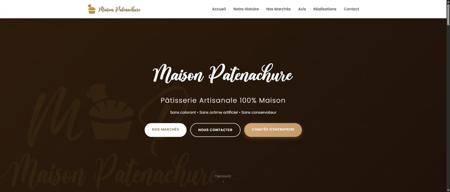 Aperçu du site Maison Patenachure